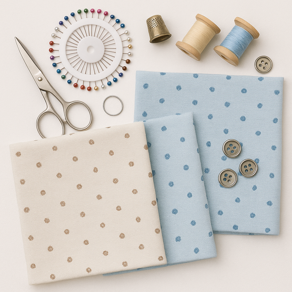 Classic Polka Shirt Fabric - The Good Cloth