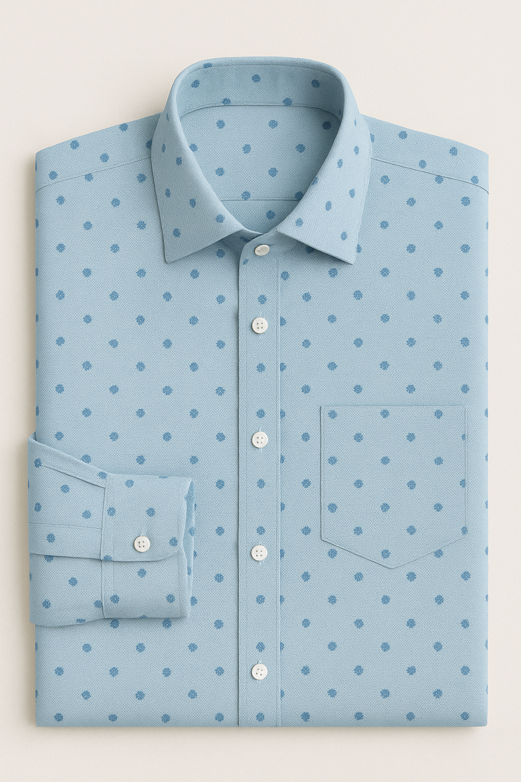 Classic Polka Shirt Fabric - The Good Cloth