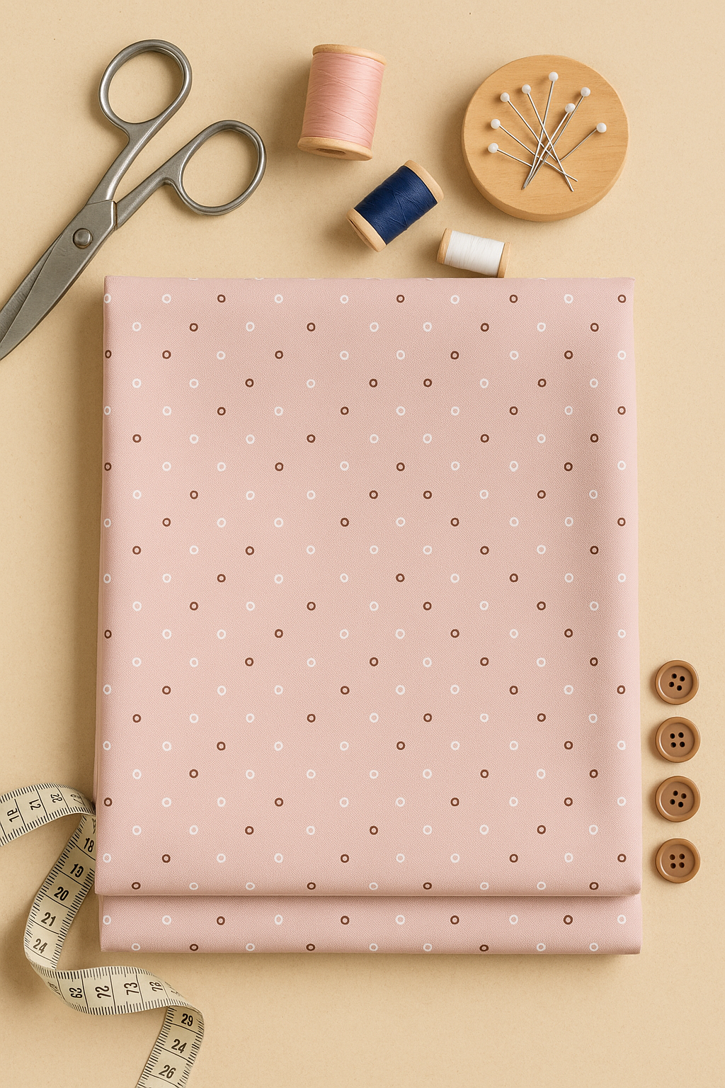 Circle Print Shirt Fabric - The Good Cloth