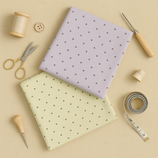 Polka Diamonds Fabric - The Good Cloth