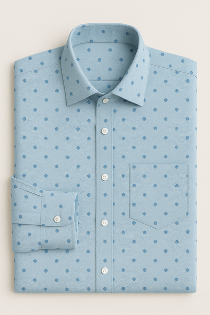 Classic Polka Shirt Fabric - The Good Cloth