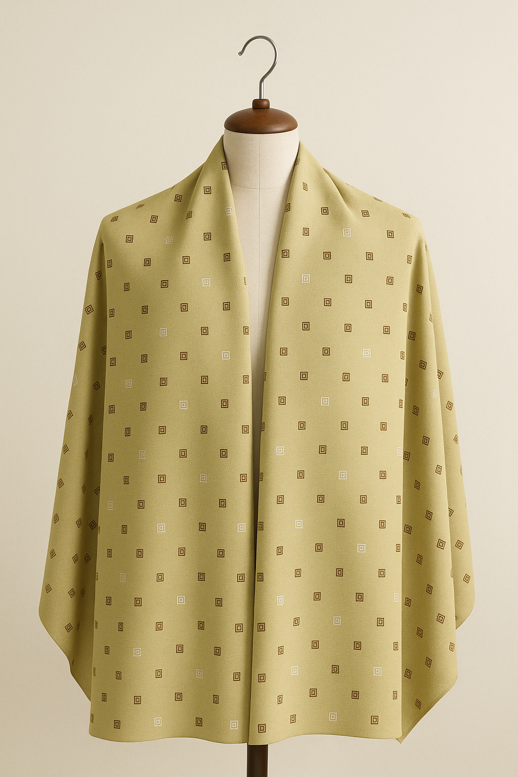 Geometric Grid Shirt Fabric - The Good Cloth