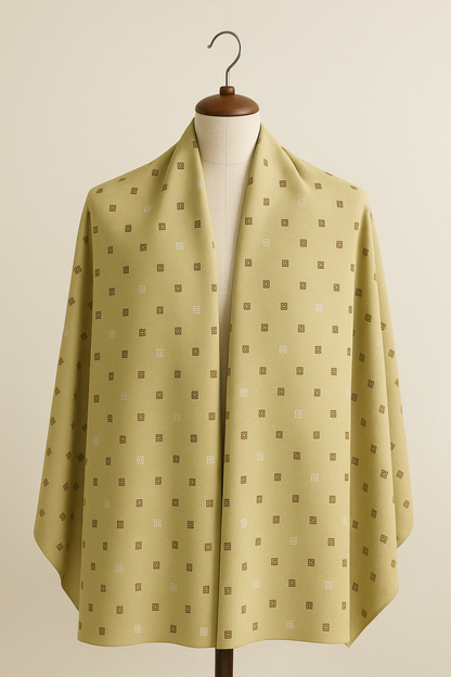 Geometric Grid Shirt Fabric - The Good Cloth
