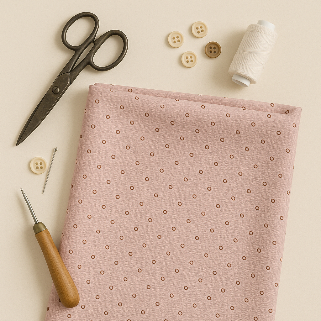 Pastel Dot Shirt Fabric - The Good Cloth