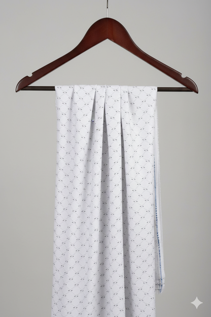 White Detailed Checks Print Shirt - The Good Cloth