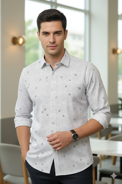 Premium Shirt & Trouser Fabric Set | Black