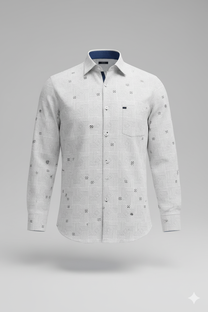 Premium Shirt & Trouser Fabric Set | Black