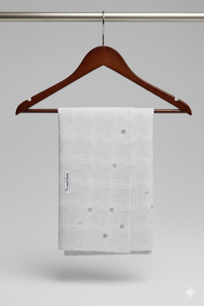 White Square Checks Print Shirt - The Good Cloth