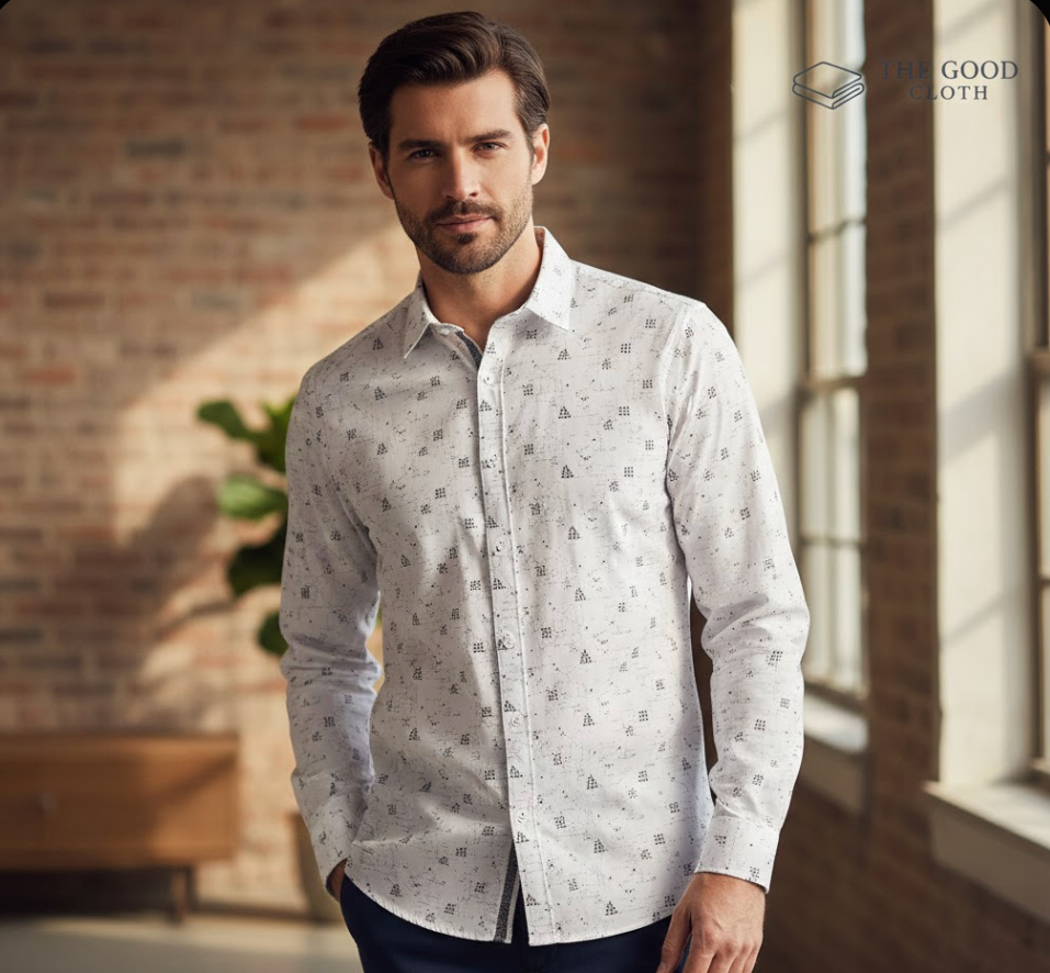 Fireworks Pattern Print Shirt - The Good Cloth