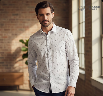 Fireworks Pattern Print Shirt - The Good Cloth