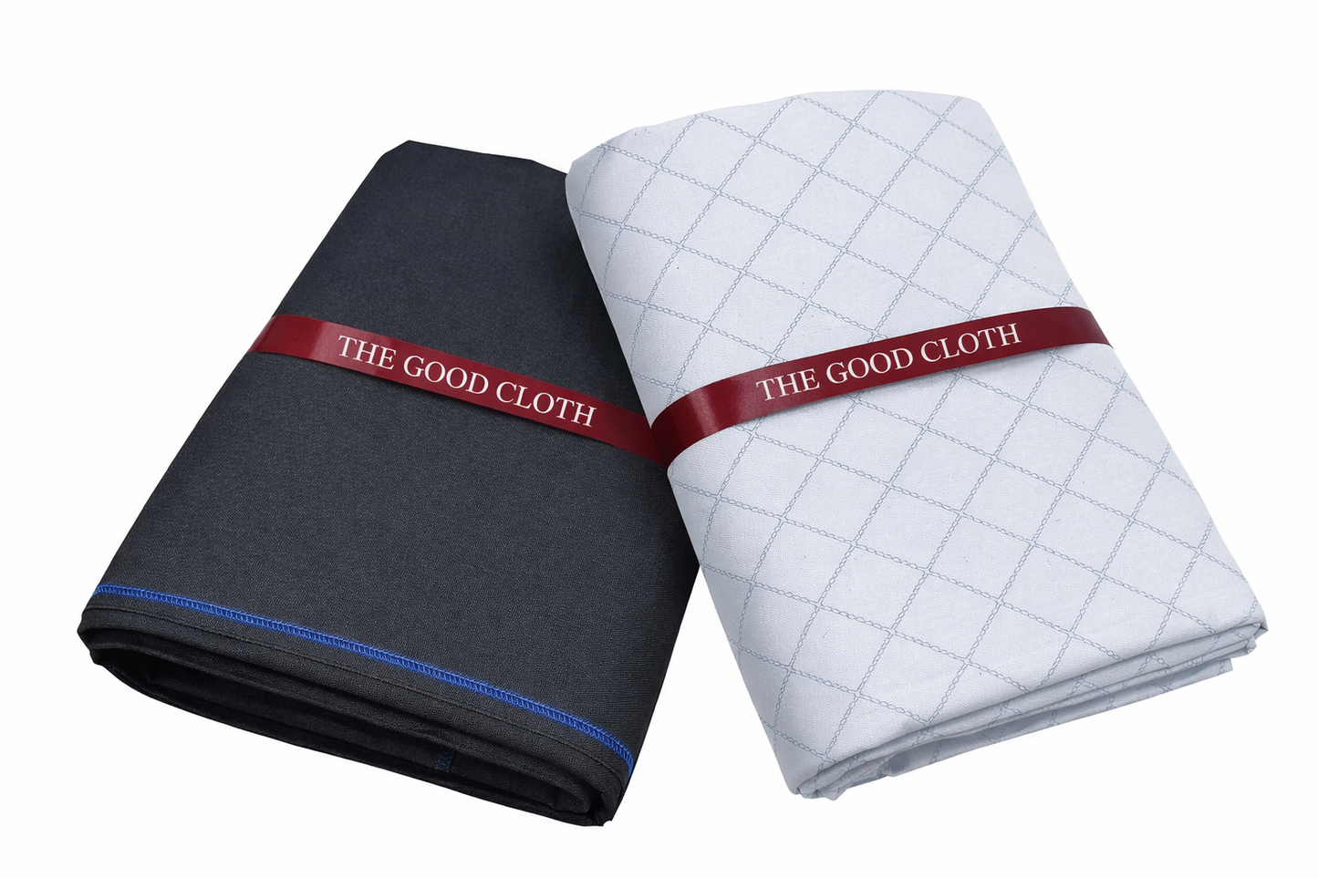 Premium Shirt & Trouser Fabric Set | Braided Cross Pattern
